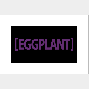 Eggplant Emoji Design Posters and Art